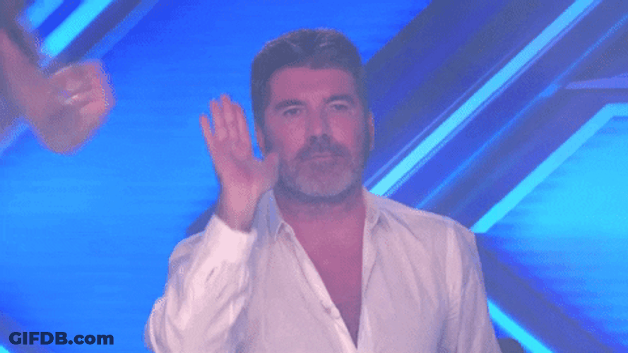 Raise The Roof Simon Cowell GIF