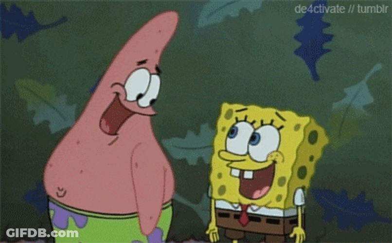 Raised Eyebrow Expression Patrick Star GIF