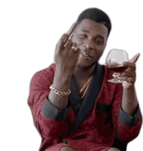 Raising Middle Finger Burna Boy Sticker GIF