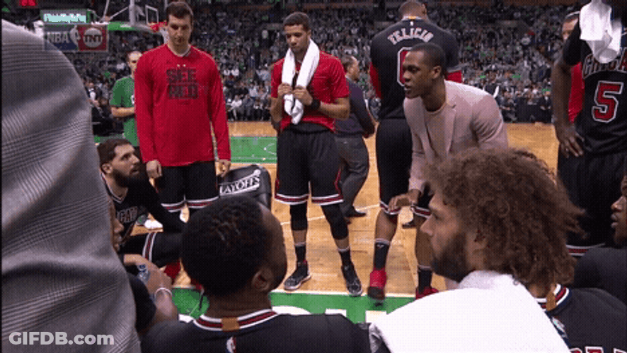 Rajon Rondo Coaching Chicago Bulls GIF