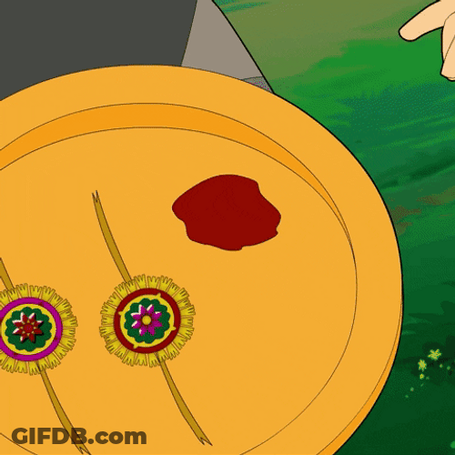 Rakhi Ritual For Siblings Bond GIF