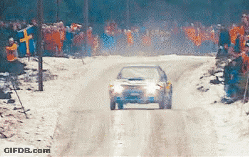 Rally Subaru Race Car GIF