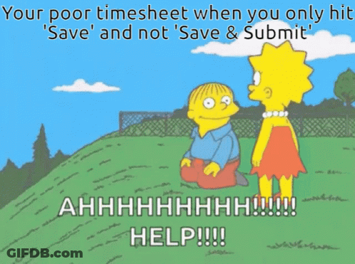 Ralph And Lisa Poor Timesheet Save GIF