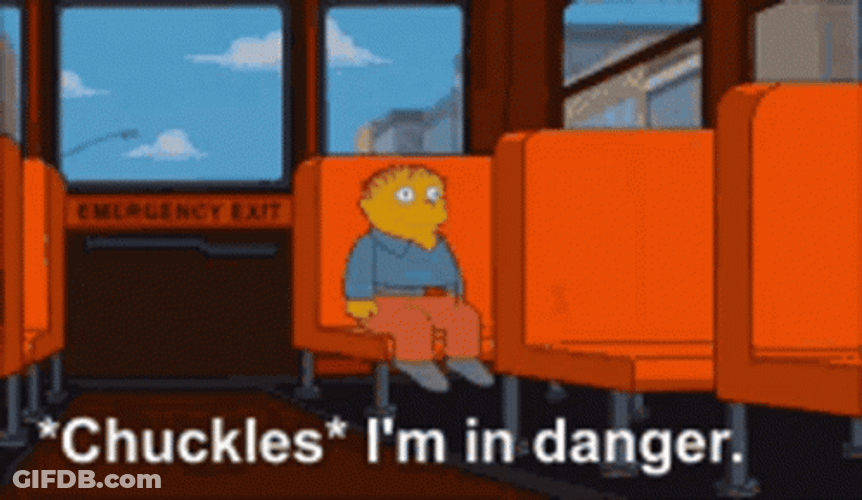 Ralph Wiggum Chuckling Im In Danger GIF