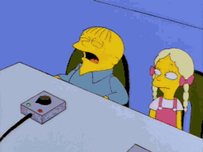 Ralph Wiggum Crying While Touching The Machine GIF
