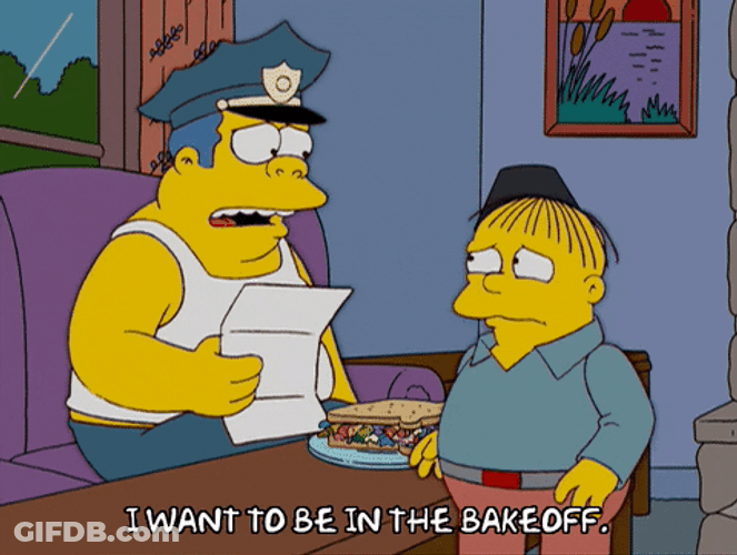 Ralph Wiggum I Want To Be In Bakeoff GIF