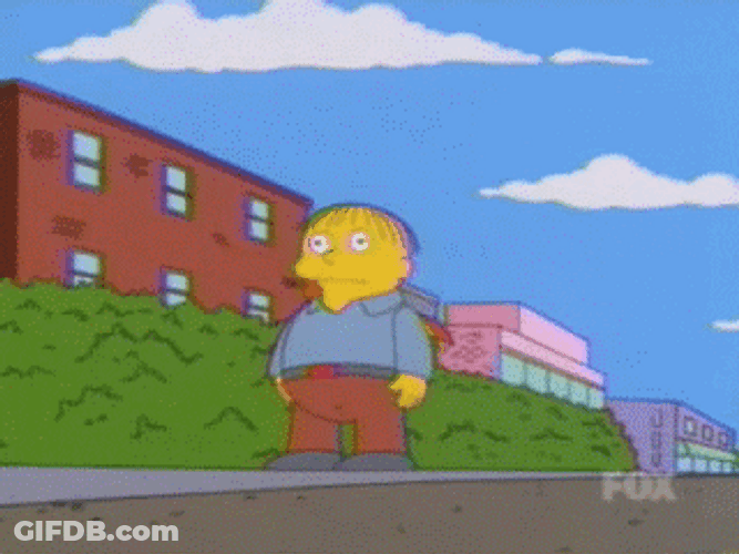 Ralph Wiggum Peeing In His Pants GIF