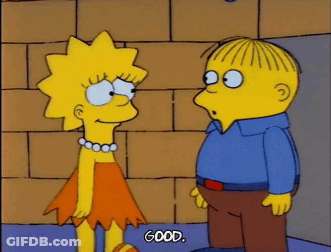 Ralph Wiggum Thinking About What Lisa Said Good GIF