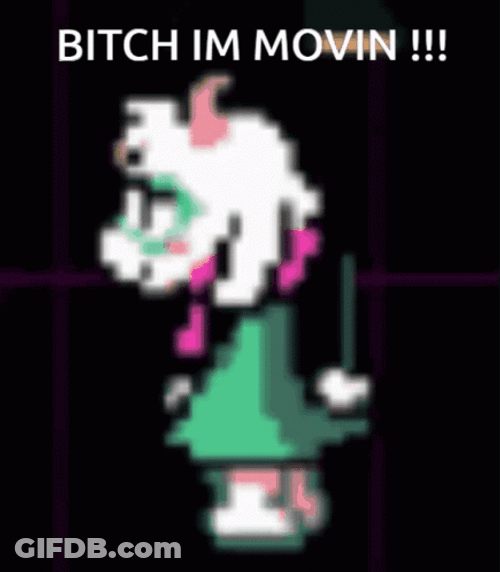 Ralsei Deltarune Bitch Im Moving GIF