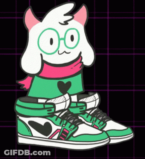 Ralsei Deltarune Nike Aair Jordan Sneaker GIF