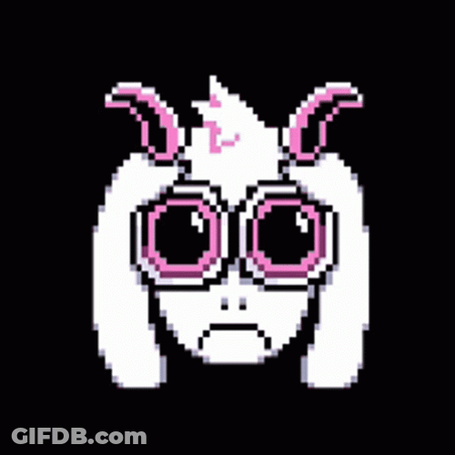 Ralsei Deltarune Pixel Face Shift GIF