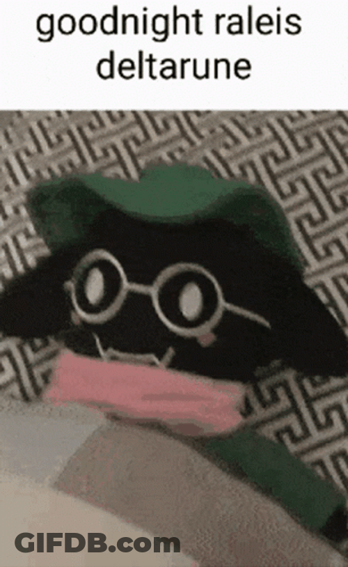Ralsei Deltarune Sleep Goodnight GIF