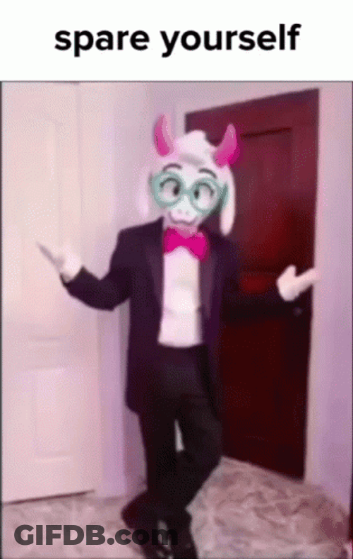 Ralsei Deltarune Spare Yourself GIF