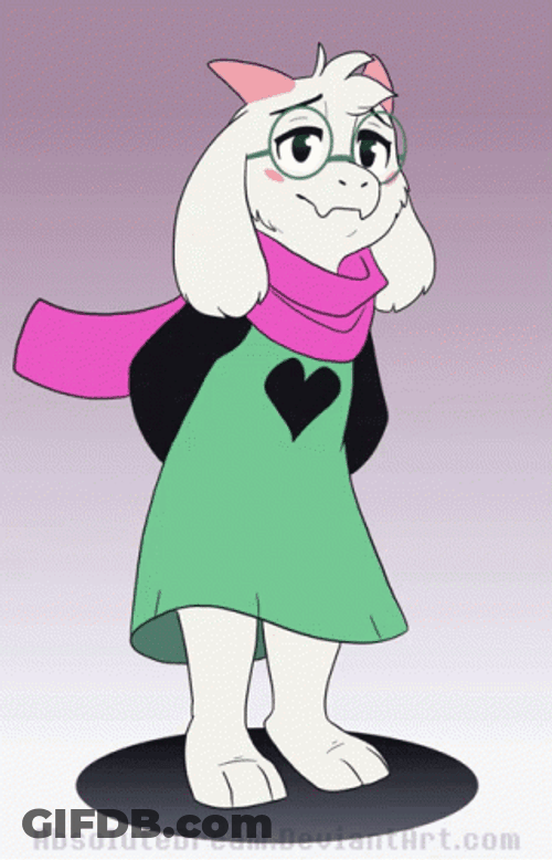 Ralsei Deltarune Spin Dress Change GIF
