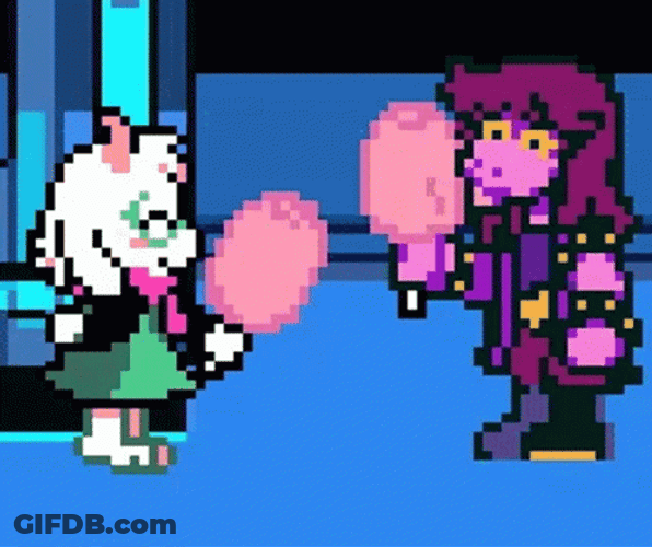 Ralsei Deltarune Susie Sprite Pixel Cotton Candy GIF