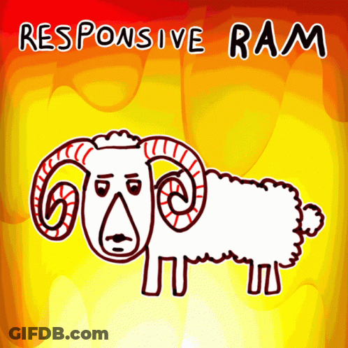 Ram Saying Responsive Ram GIF