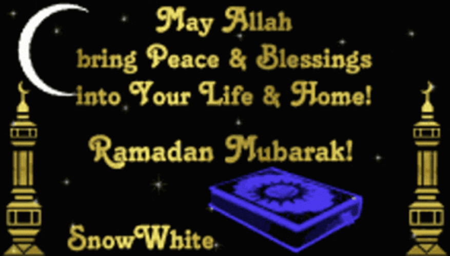 Ramadan Mubarak May Allah Bring Peace And Blessings GIF