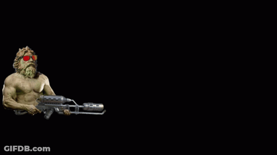 Rambo Machine Gun Flame Thrower GIF
