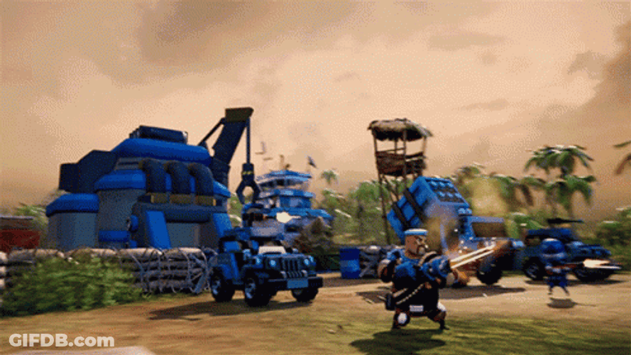 Rambo Machine Gun Game GIF