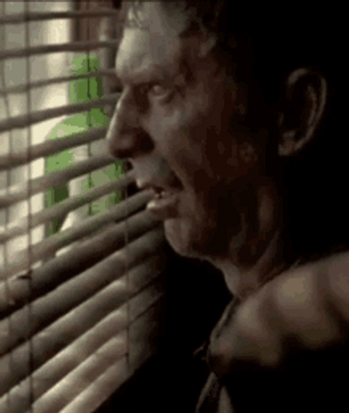 Rambo Peeking Through The Window GIF