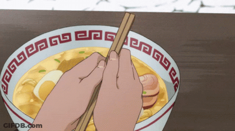 Ramen Chopstick Anime GIF