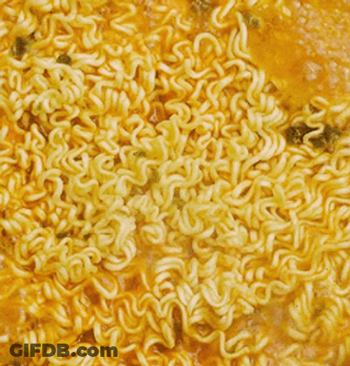 Ramen Noodles Boiling GIF