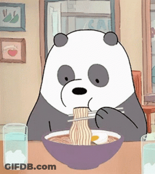 Ramen Panda Bear GIF