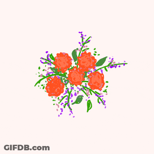 Ramo De Flores Flowers Animation GIF