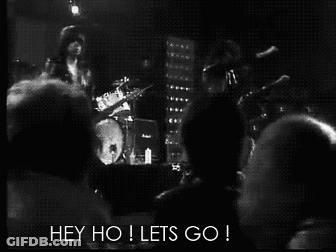Ramon Ramones Hey Ho Let's Go GIF