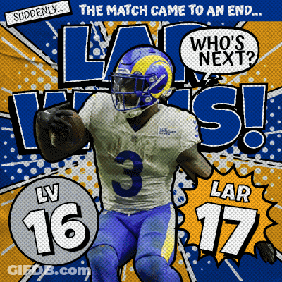 Rams Football Player Running With Ball GIF