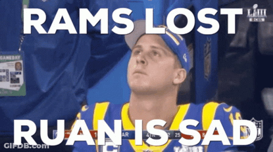 Rams Lost Ruan Is Sad GIF