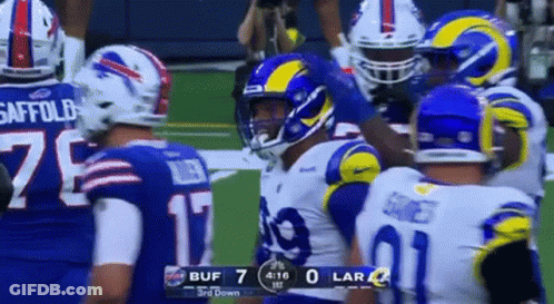 Rams Vs Bills Football 7-0 GIF