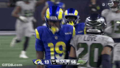 Rams Vs Seahawks Football Game On Prime GIF