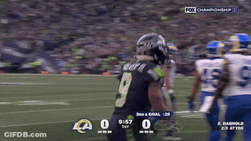 Rams Vs Seahawks Football On Fox Championship GIF
