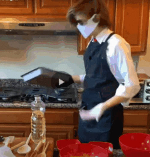 Ranboo With Pan Cooking GIF
