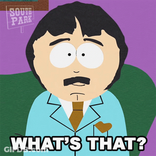 Randall From South Park Saying What's That GIF