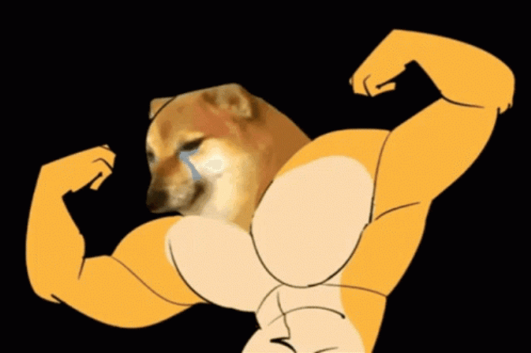 Random Body Shift Dog Flex GIF