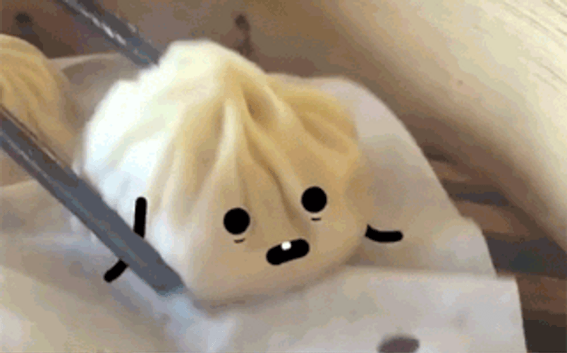 Random Dumpling Funny Holding On GIF