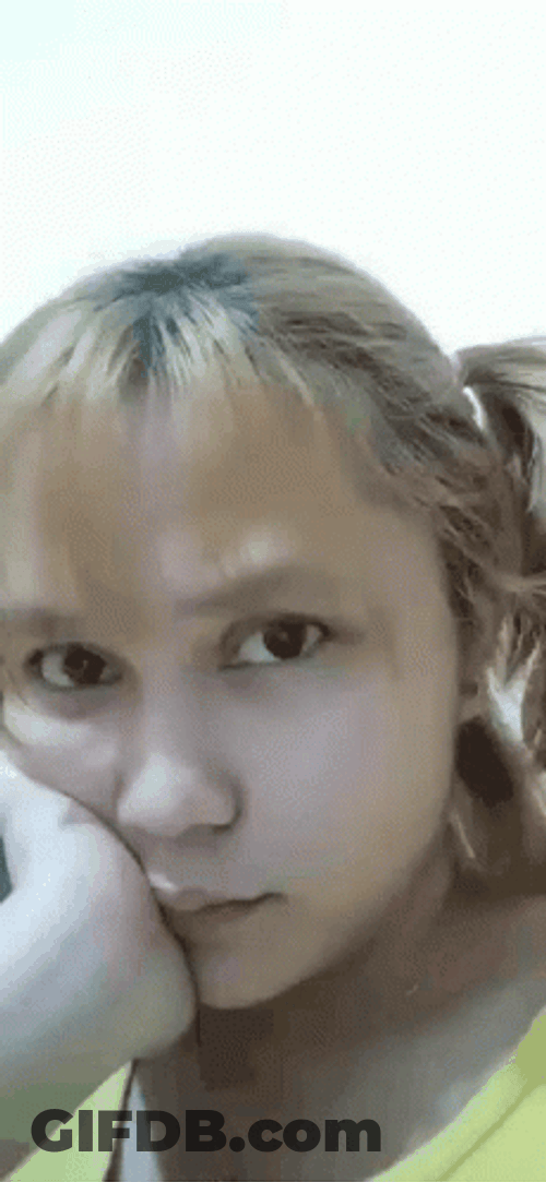 Random Girl Attitude Eye Roll GIF