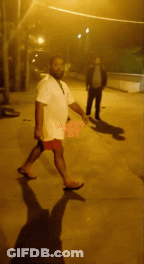 Random Man In Street Walk Away GIF