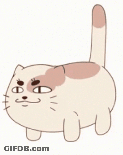 Randowis Blue Monday Cat Bounce GIF