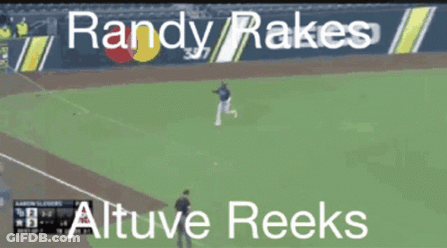 Randy Arozarena Rakes Jose Altuve GIF