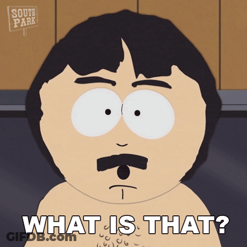 Randy From South Park Has A Mustache And Says What Is That GIF