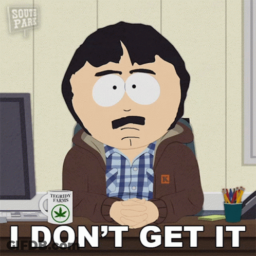Randy From South Park Is Sitting At A Desk With A Mug That Says Tegridy Farms On It GIF