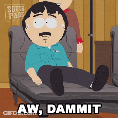 Randy From South Park Sitting On Couch With Headphones GIF