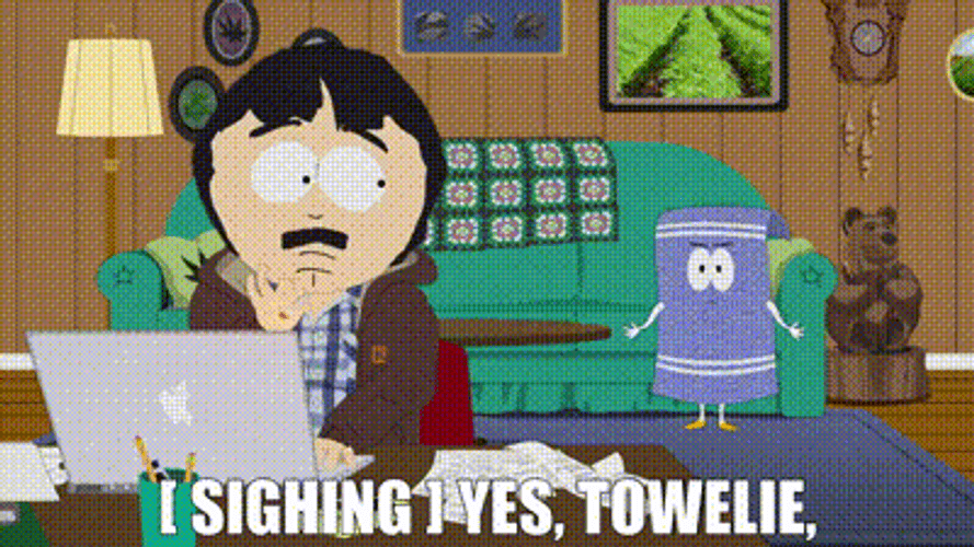 Randy Marsh Agreeing To Towelie GIF