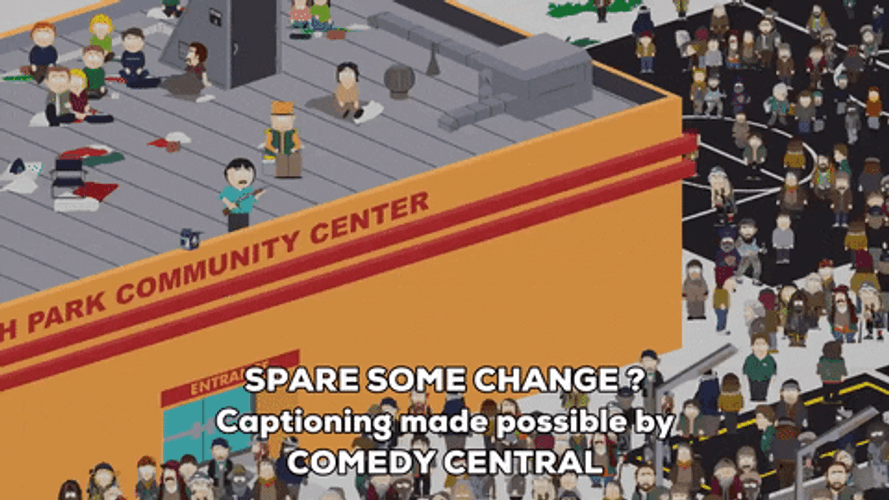 Randy Marsh Community Center Spare Change GIF