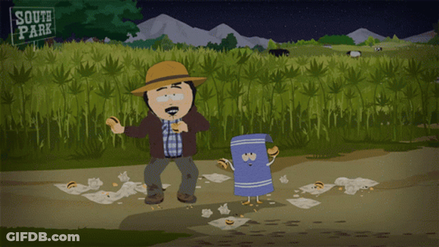 Randy Marsh Dancing With Towelie GIF