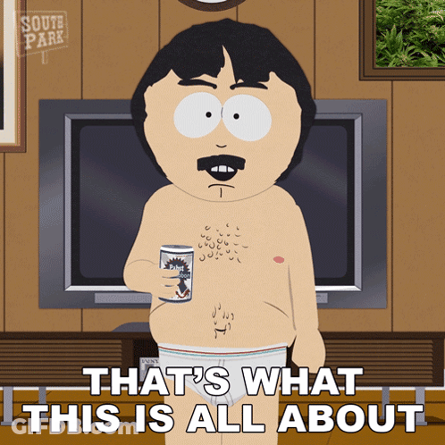 Randy Marsh Holding Beer GIF