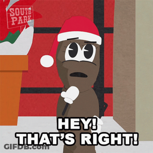 Randy Marsh Poop Christmas Hat GIF